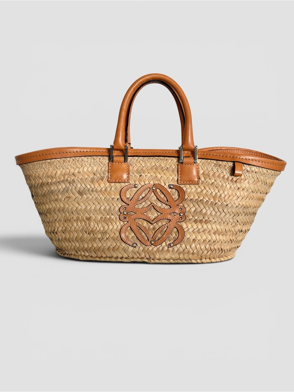 Loewe Anagram Straw Bag